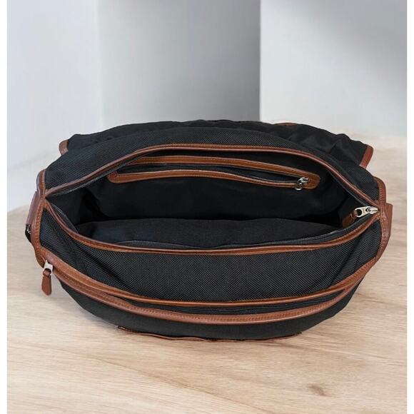 Vintage Coach 688 100th Anniversary US Olympic Leather & Nylon Messenger Bag - Picture 8 of 16